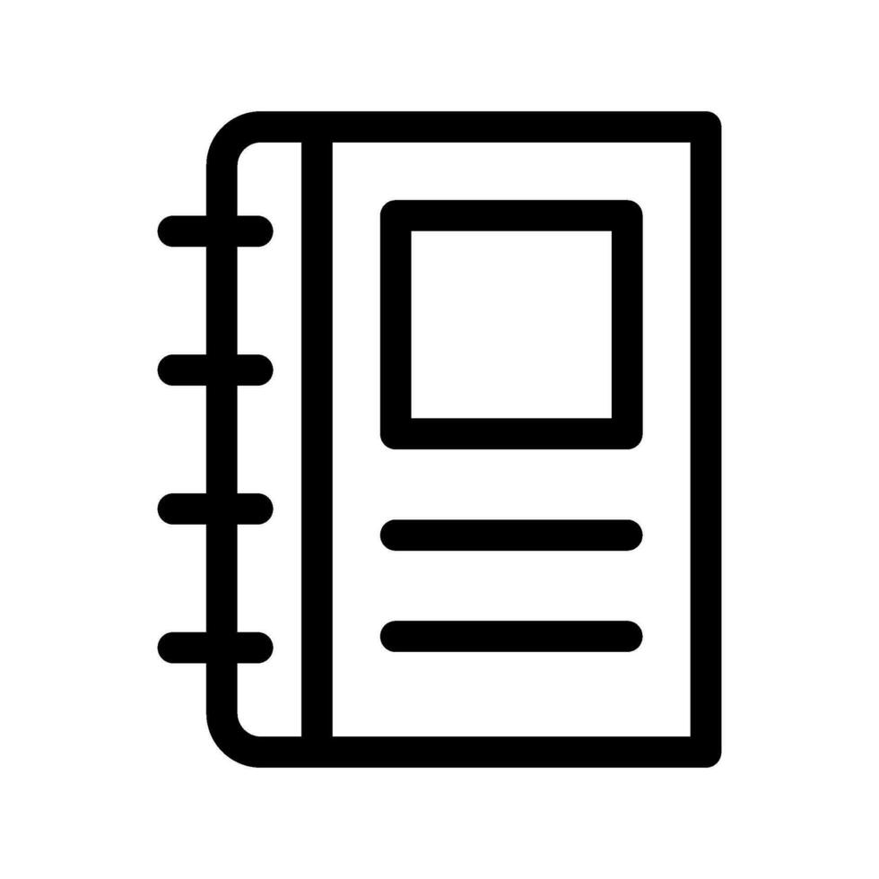 Notebook Icon Vector Symbol Design Illustration