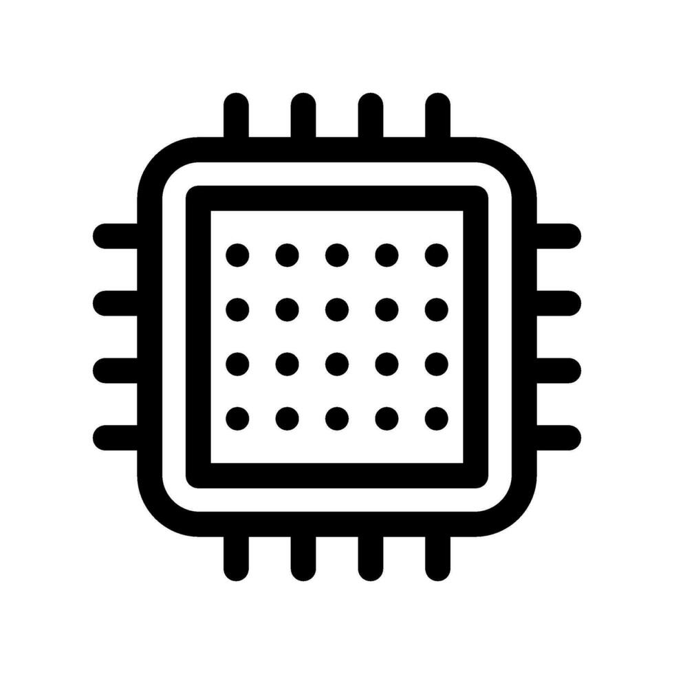 Processor Icon Vector Symbol Design Illustration