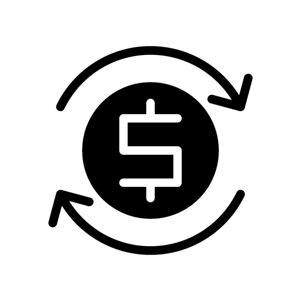 Reload Money Icon Vector Symbol Design Illustration