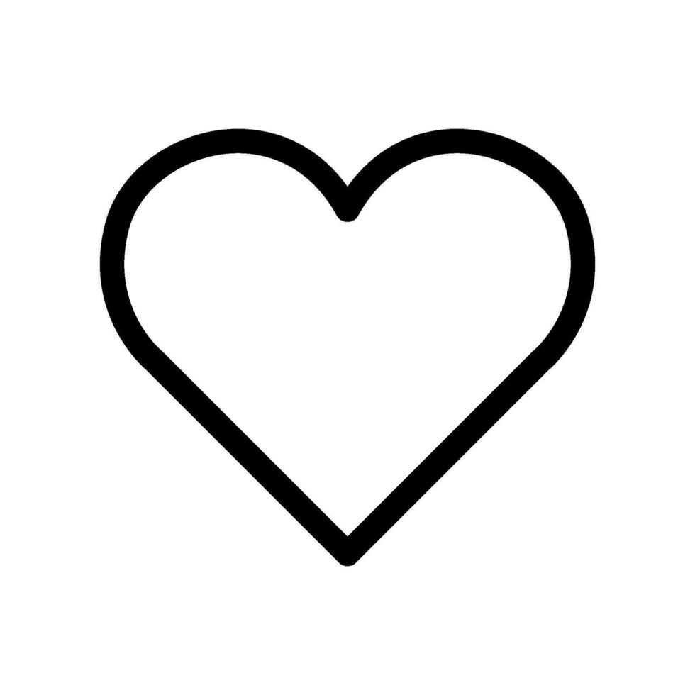 Heart Icon Vector Symbol Design Illustration