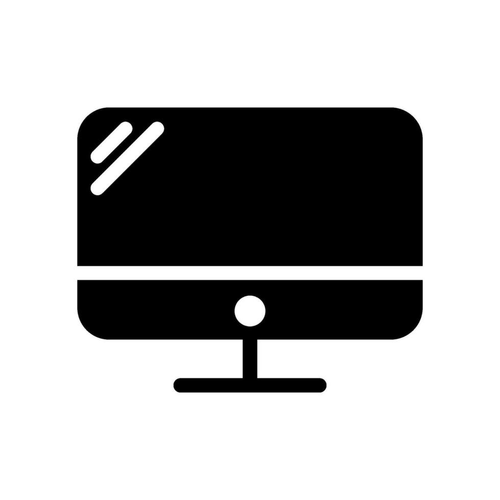 Lcd Icon Vector Symbol Design Illustration