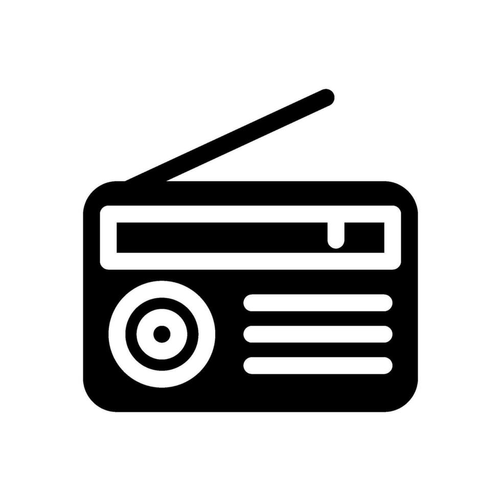 Radio Icon Vector Symbol Design Illustration