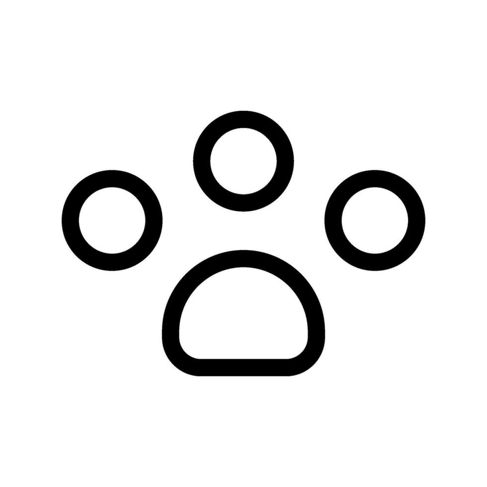 Paw Print Icon Vector Symbol Design Illustration