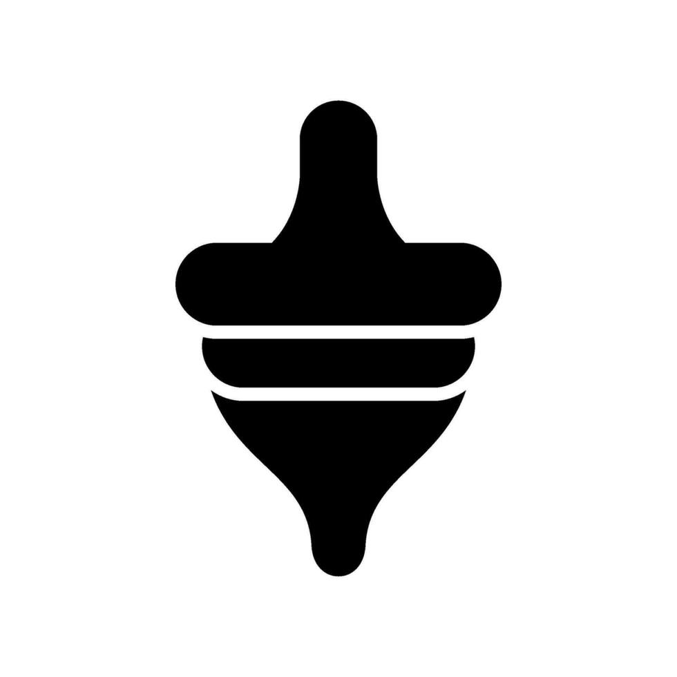 hilado parte superior icono vector símbolo diseño ilustración