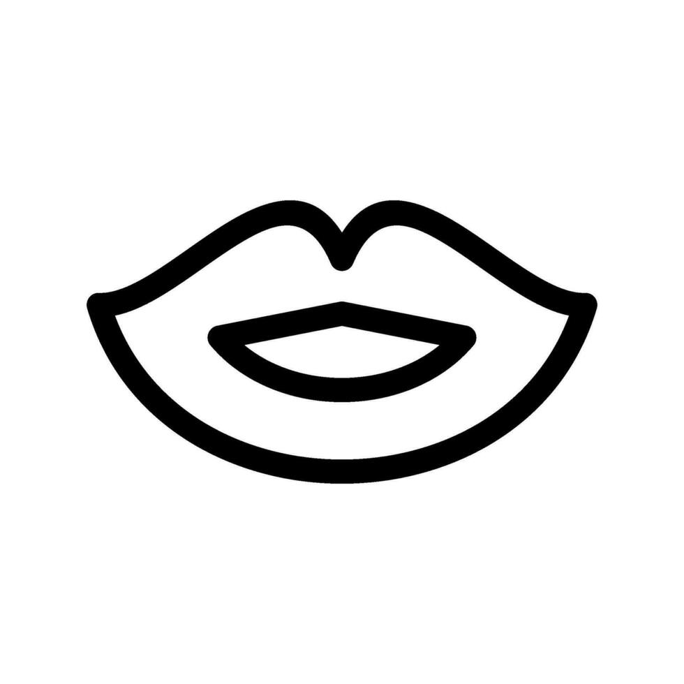 lustroso labios icono vector símbolo diseño ilustración