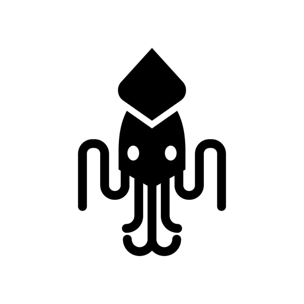 Squid Icon Vector Symbol Design Illustration