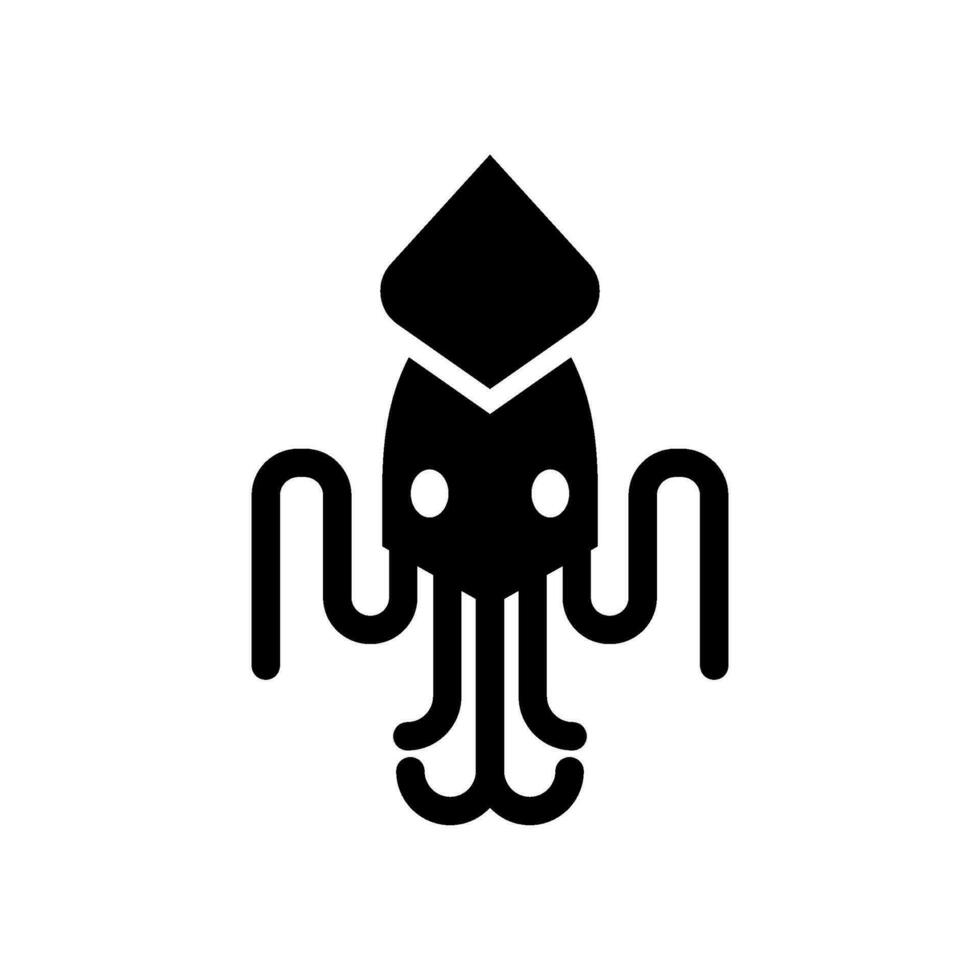 Squid Icon Vector Symbol Design Illustration