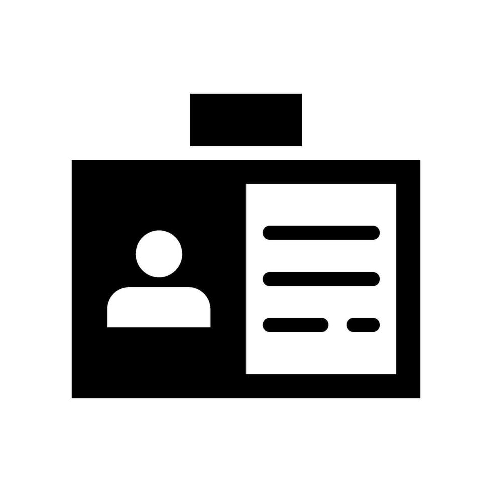 Id Icon Vector Symbol Design Illustration