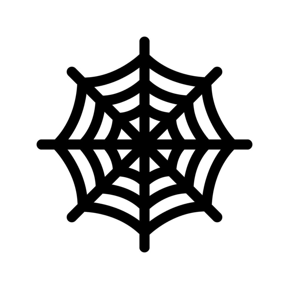 Spider Web Icon Vector Symbol Design Illustration