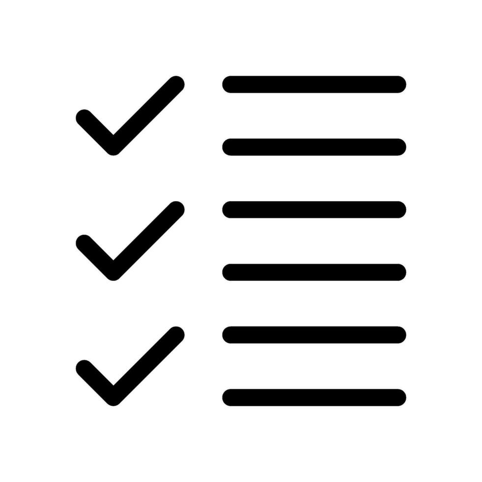 List Icon Vector Symbol Design Illustration