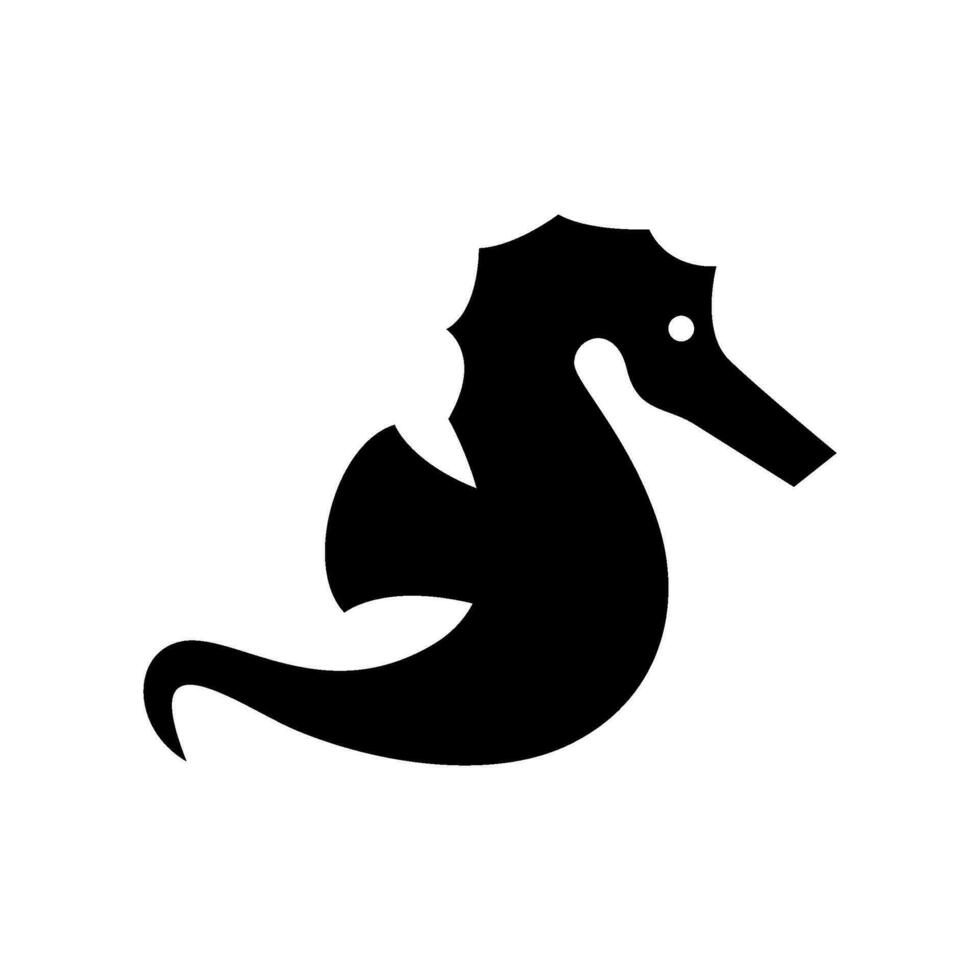 Seahorse Icon Vector Symbol Design Illustration