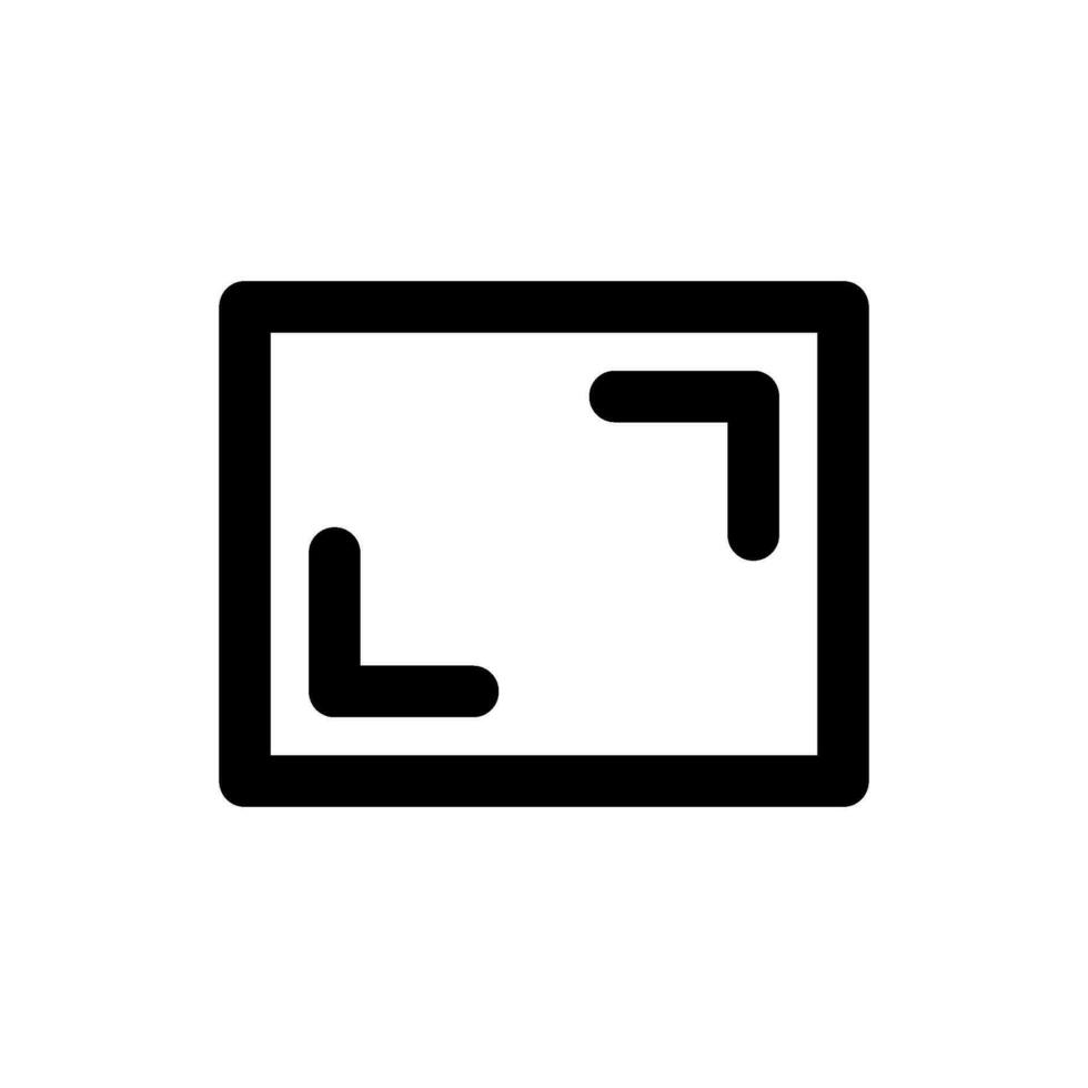 Aspect Ratio Icon Vector Symbol Design Illustration