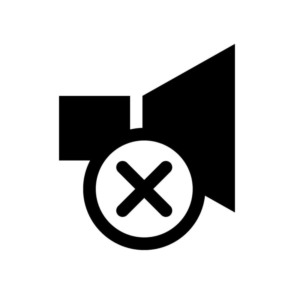 Speaker Off Icon Vector Symbol Design Illustration