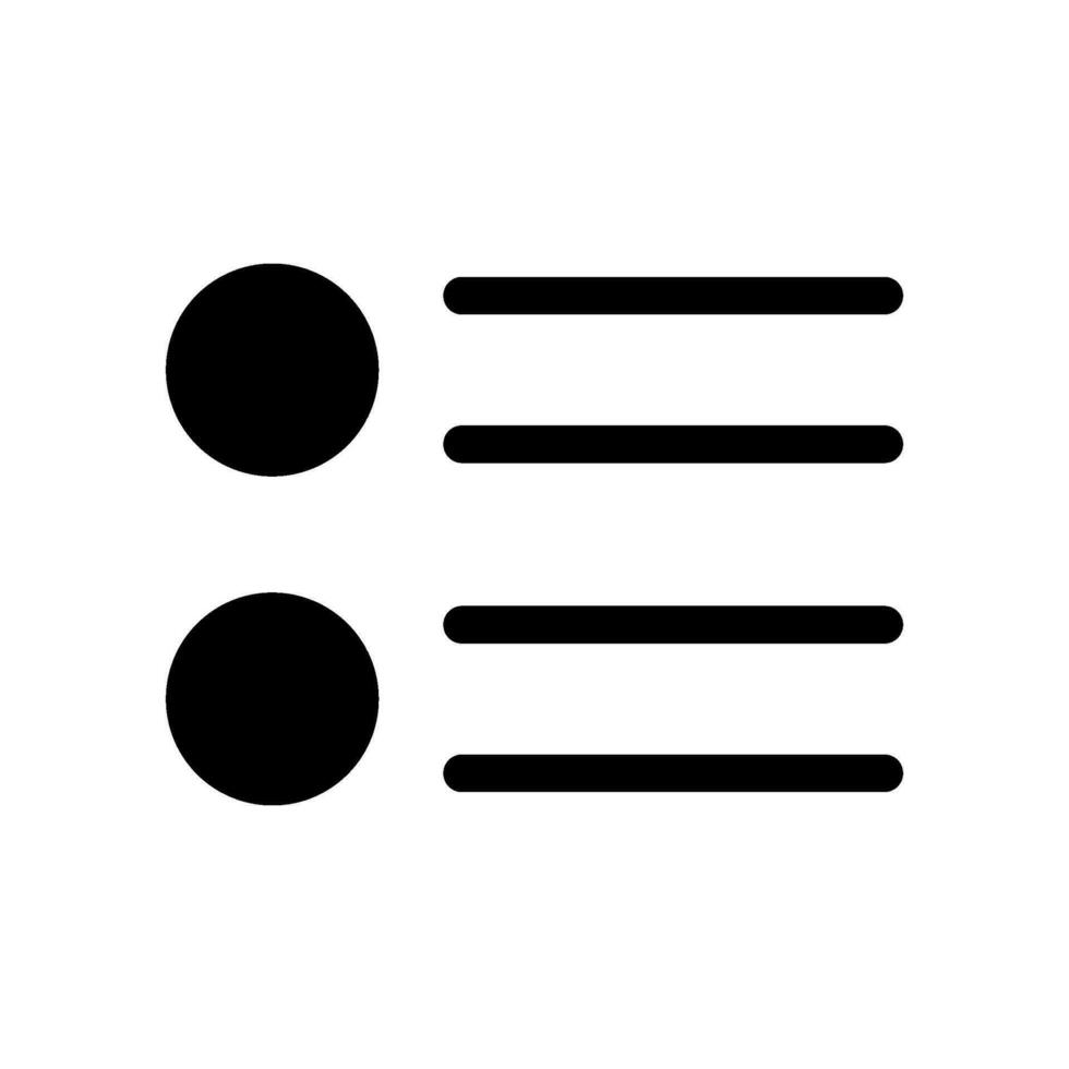 List Icon Vector Symbol Design Illustration