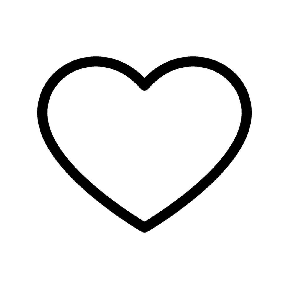 Heart Icon Vector Symbol Design Illustration