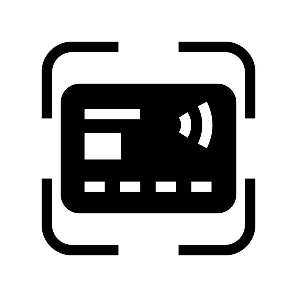 Card Scan Icon Vector Symbol Design Illustration