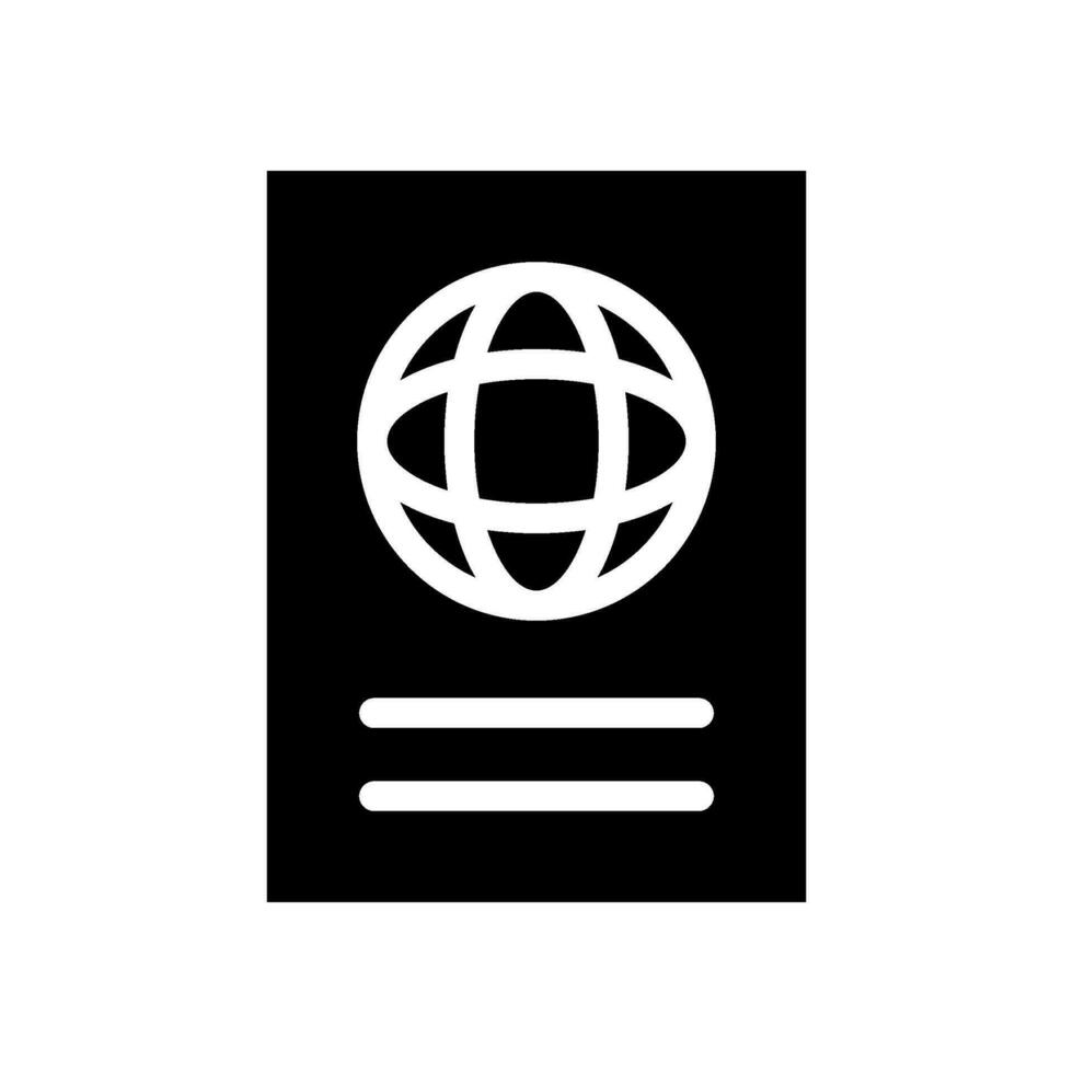 Passport Icon Vector Symbol Design Illustration
