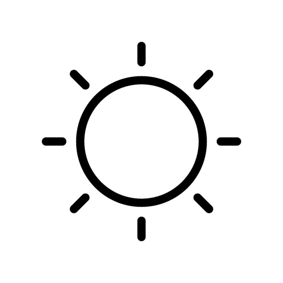 Sun Icon Vector Symbol Design Illustration
