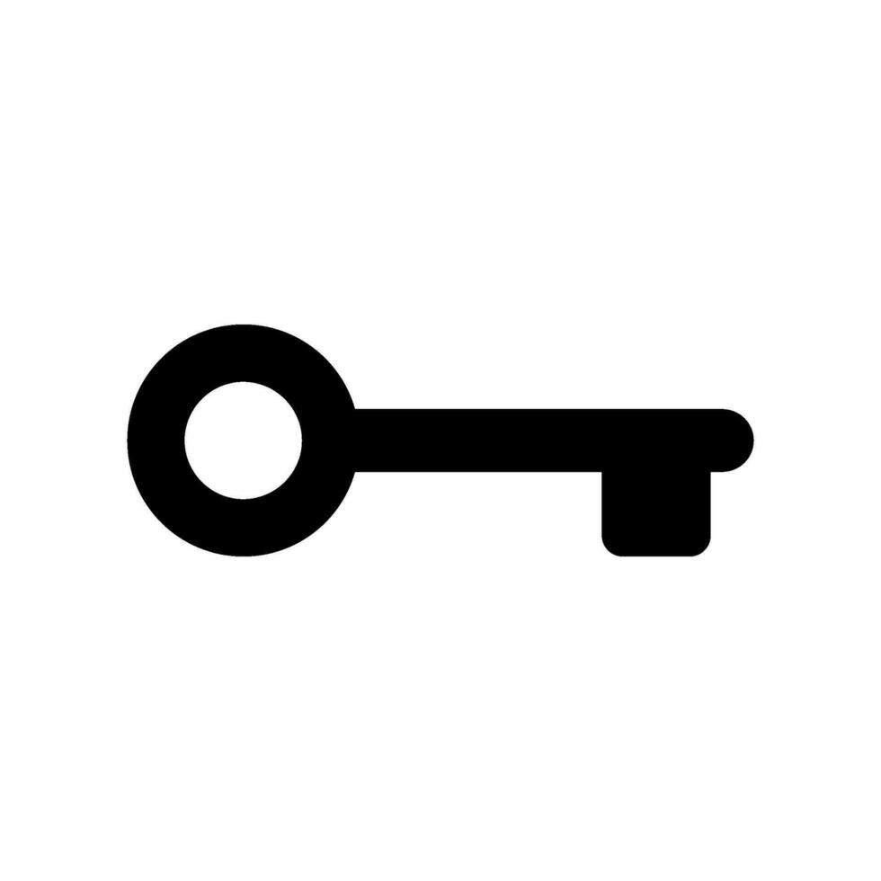 Key Icon Vector Symbol Design Illustration