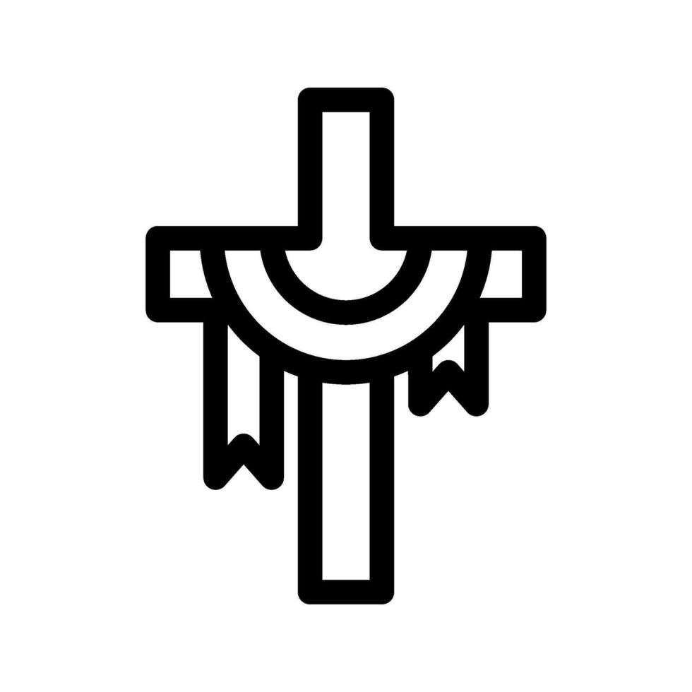 cristiano cruzar icono vector símbolo diseño ilustración