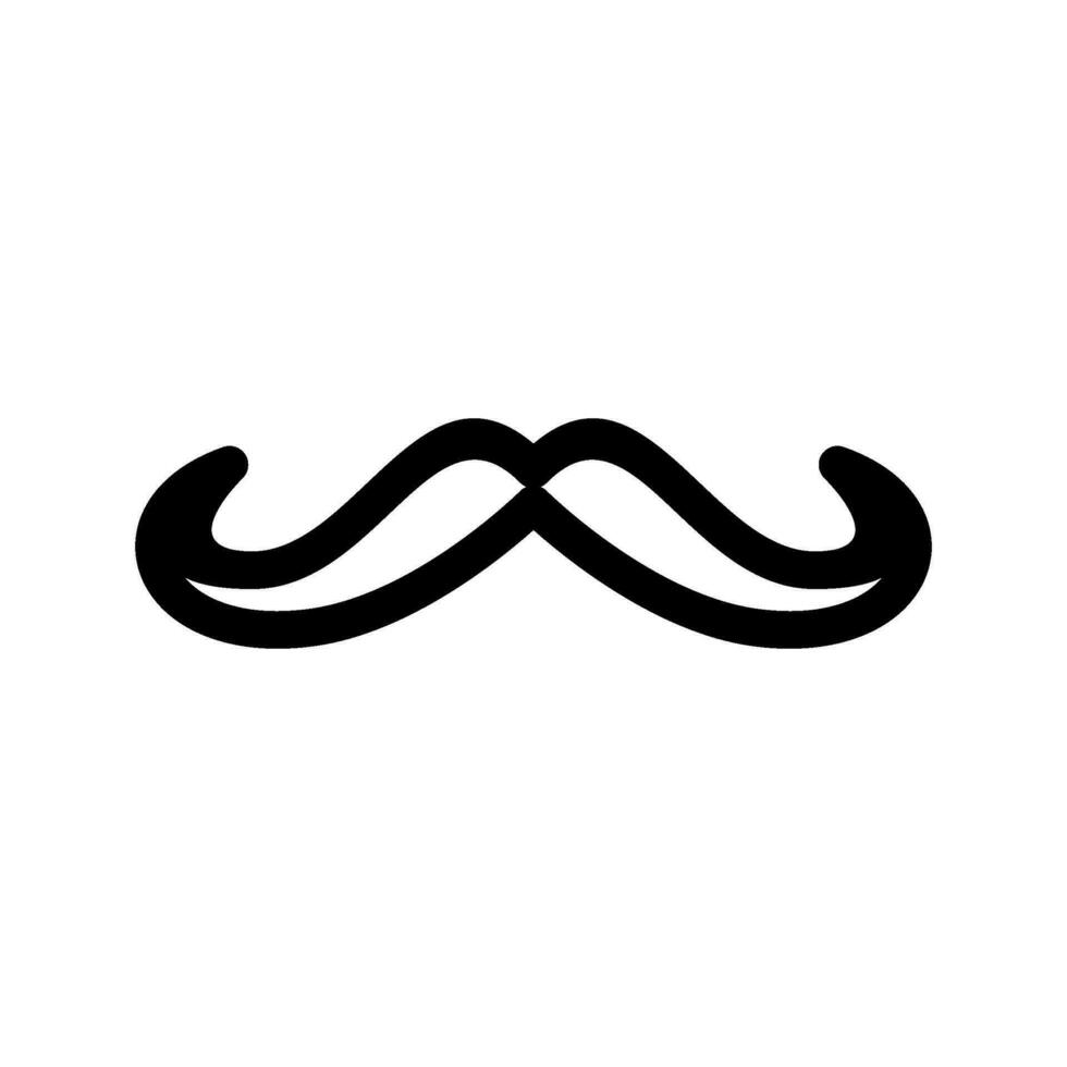 Bigote icono vector símbolo diseño ilustración