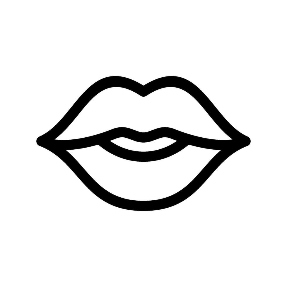 lustroso labios icono vector símbolo diseño ilustración