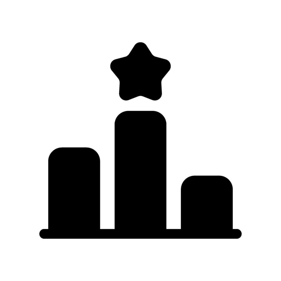 podio icono vector símbolo diseño ilustración