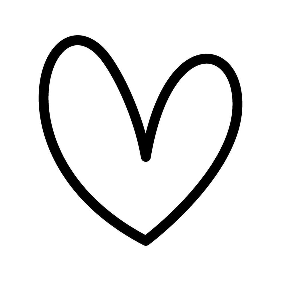 Heart Icon Vector Symbol Design Illustration
