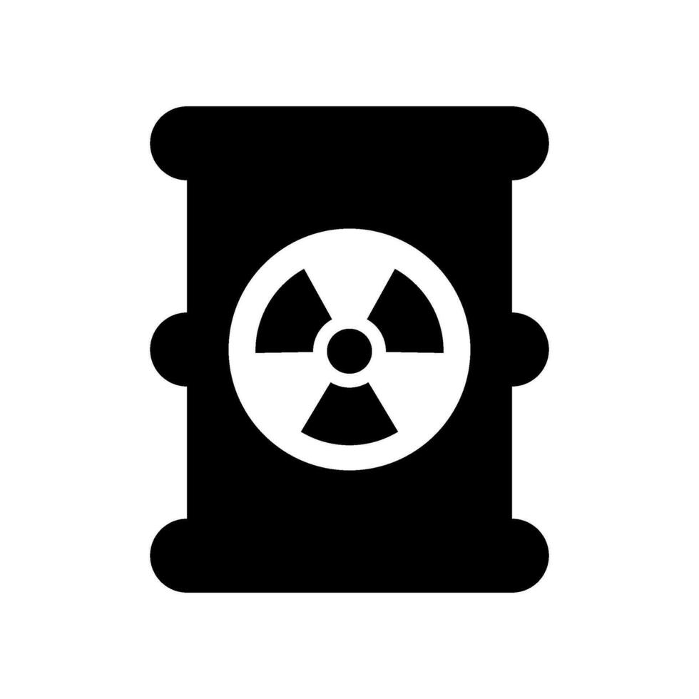 Radioactive Barrel Icon Vector Symbol Design Illustration
