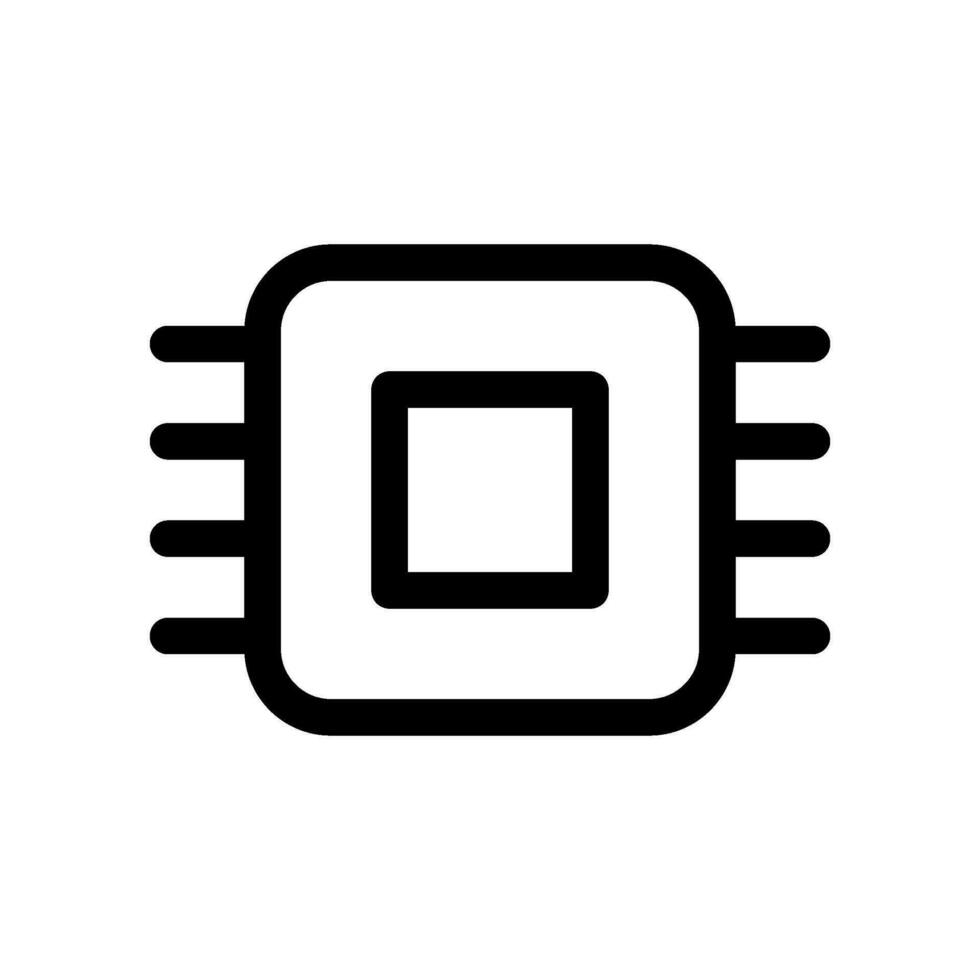 Processor Icon Vector Symbol Design Illustration