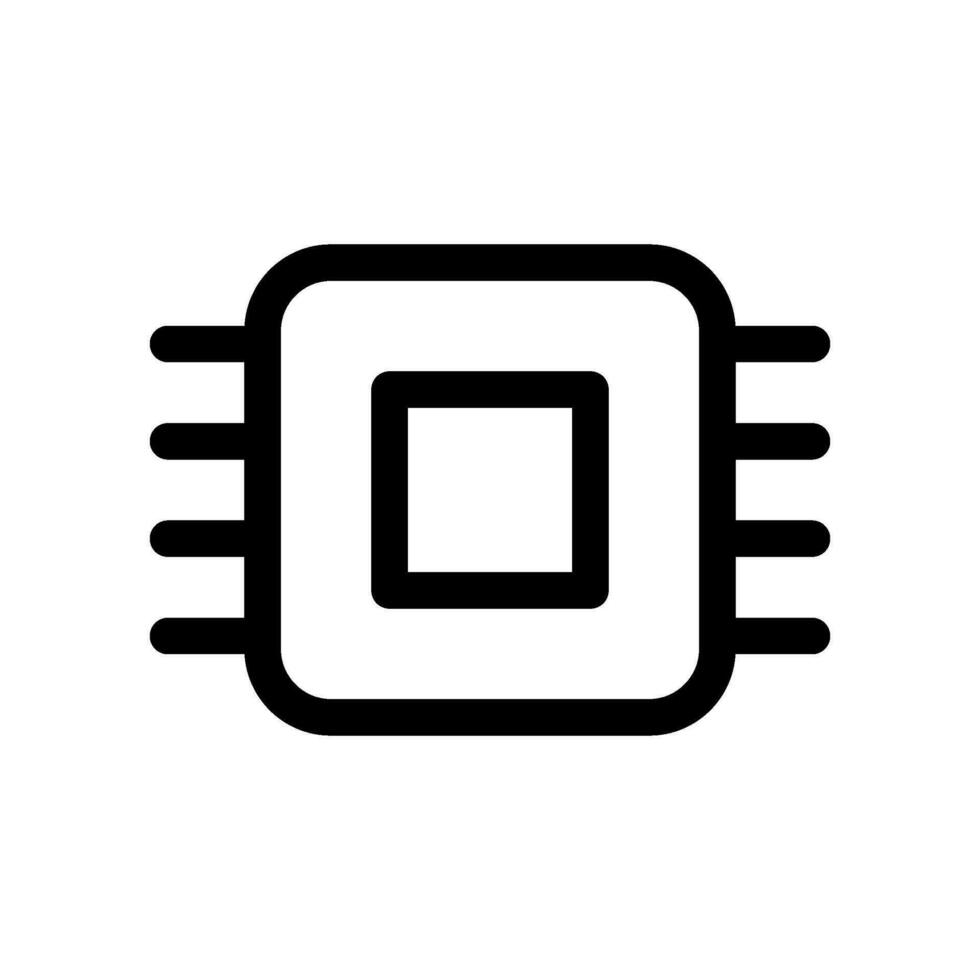 Processor Icon Vector Symbol Design Illustration