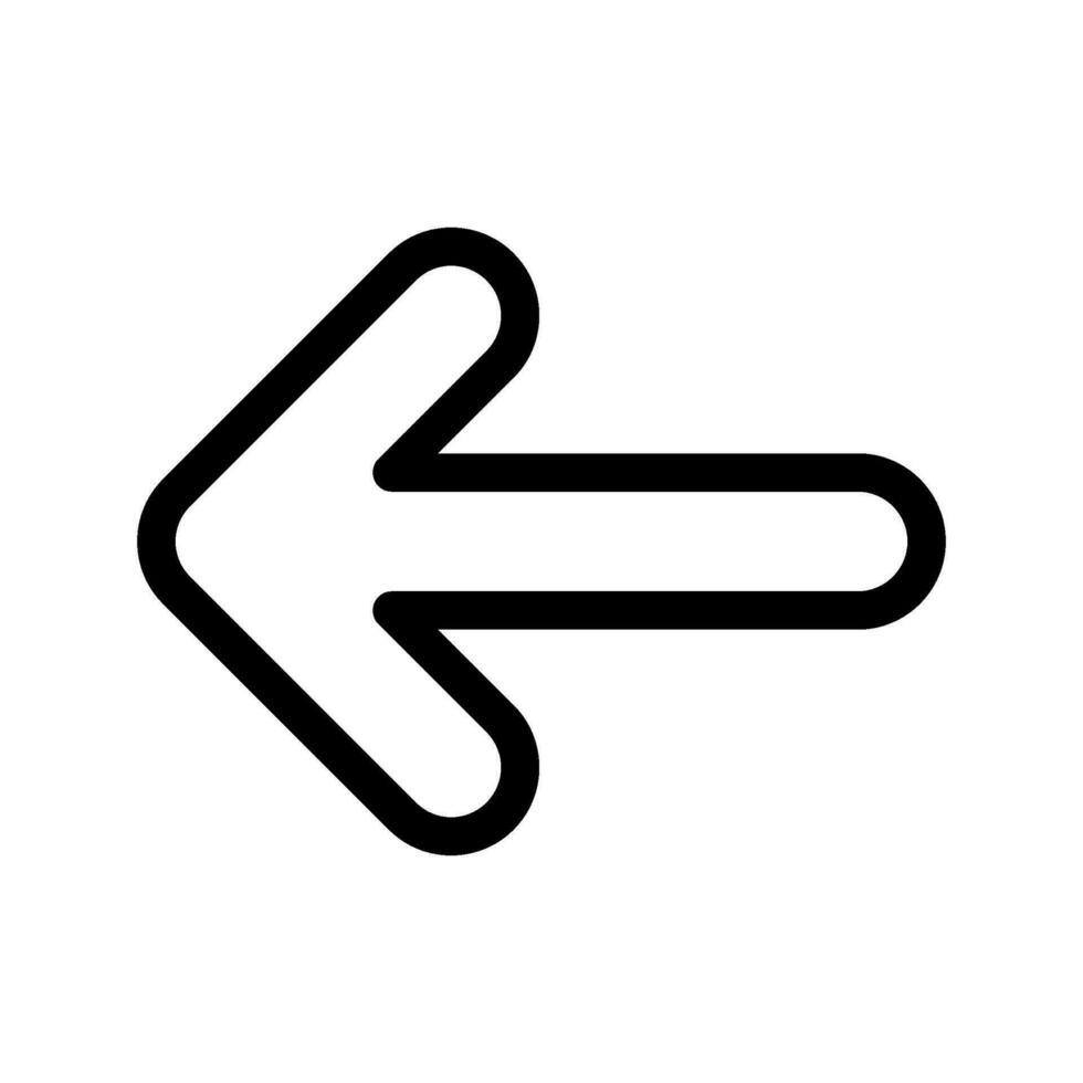 Left Icon Vector Symbol Design Illustration