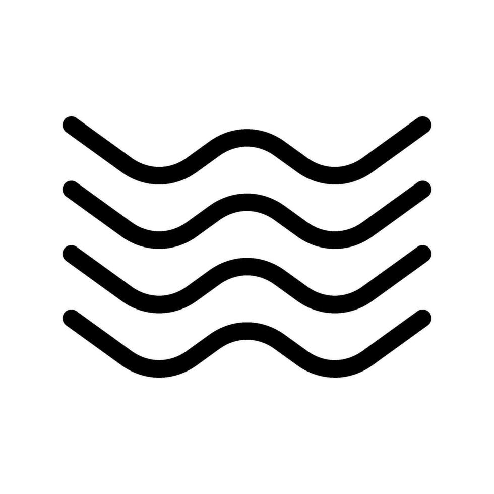 Wave Icon Vector Symbol Design Illustration