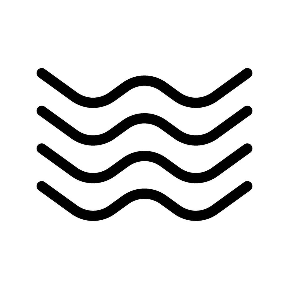 Wave Icon Vector Symbol Design Illustration