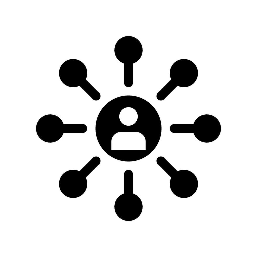 Network Management Icon Vector Symbol Design Illustration