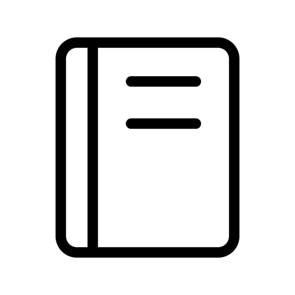 cuaderno icono vector símbolo diseño ilustración