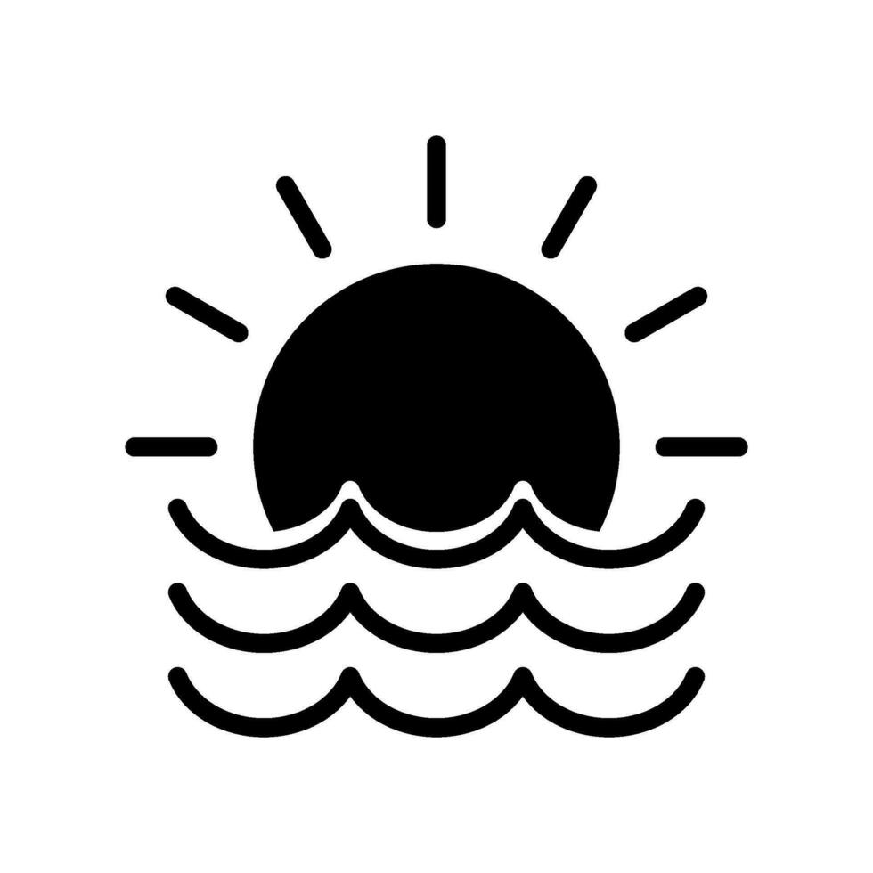 Sunset Icon Vector Symbol Design Illustration