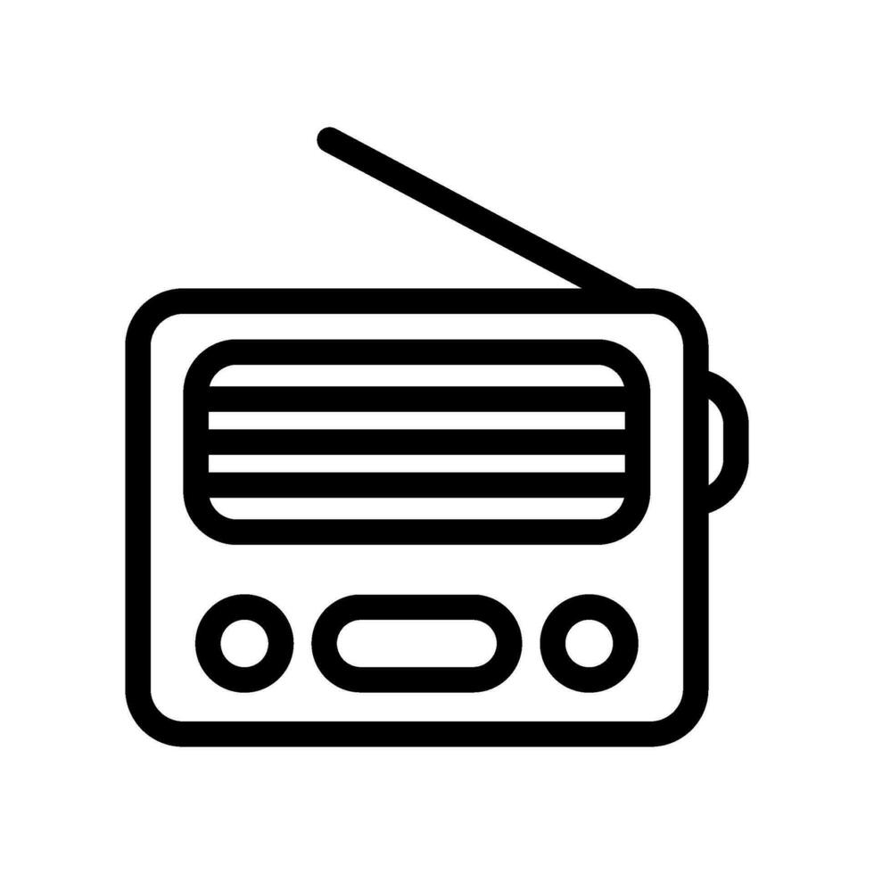 Radio Icon Vector Symbol Design Illustration