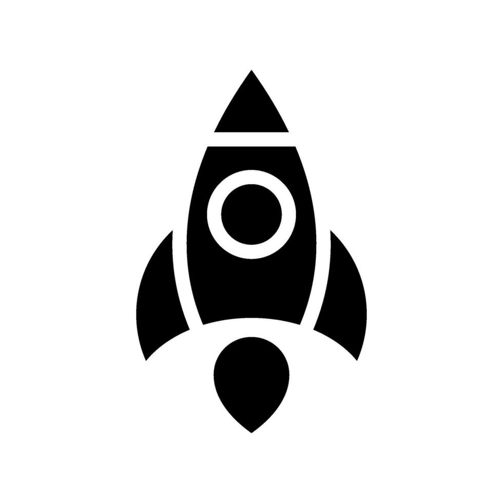 Rocket Icon Vector Symbol Design Illustration