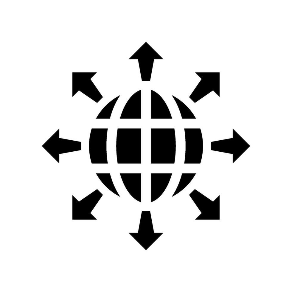 Global Network Icon Vector Symbol Design Illustration