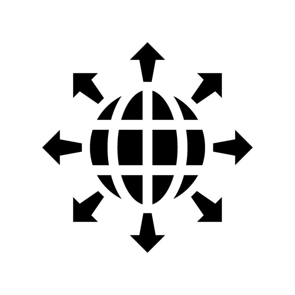 Global Network Icon Vector Symbol Design Illustration