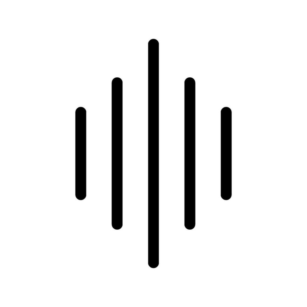 Sound Waves Icon Vector Symbol Design Illustration