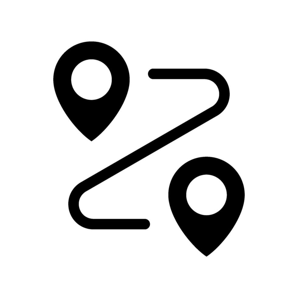 Route Icon Vector Symbol Design Illustration