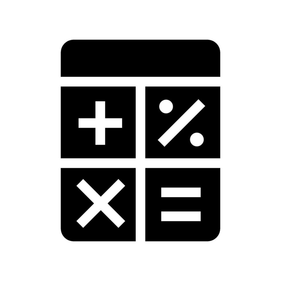 Calculator Icon Vector Symbol Design Illustration