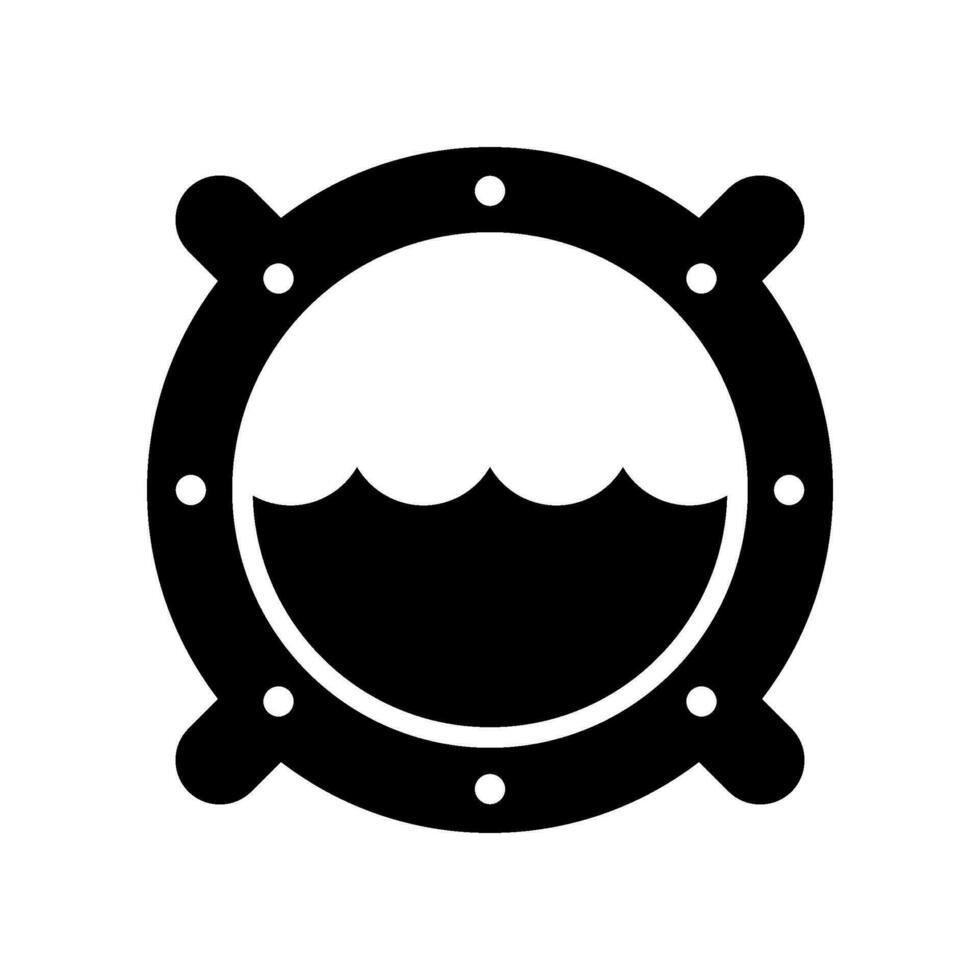 Ship Window Icon Vector Symbol Design Illustration