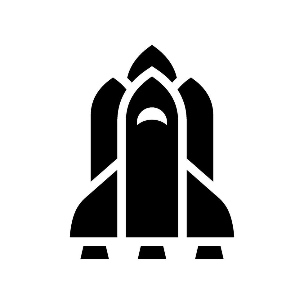 Spaceship Icon Vector Symbol Design Illustration