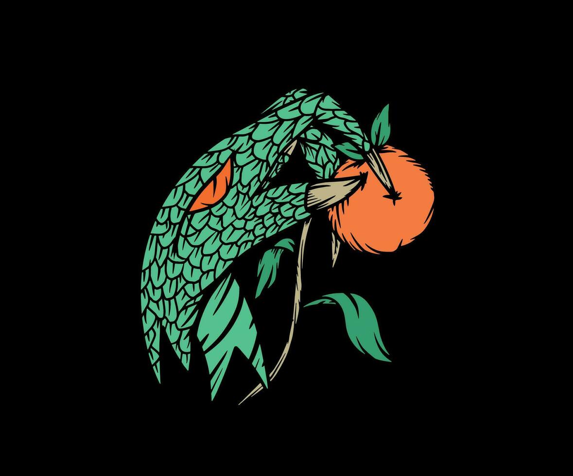 Snake Hand Adam Eve vector