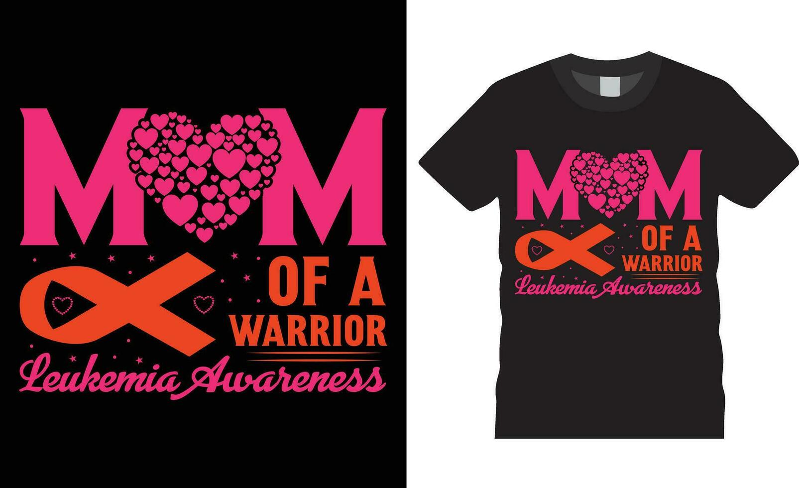 Leukemia awareness Typography t shirt design print for template.Mom of a warrior leukemia awareness vector