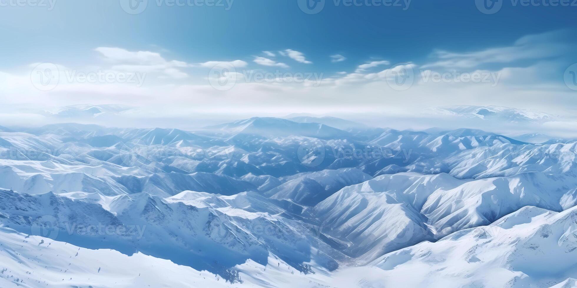 Landscape ice mountains background, AI generated photo