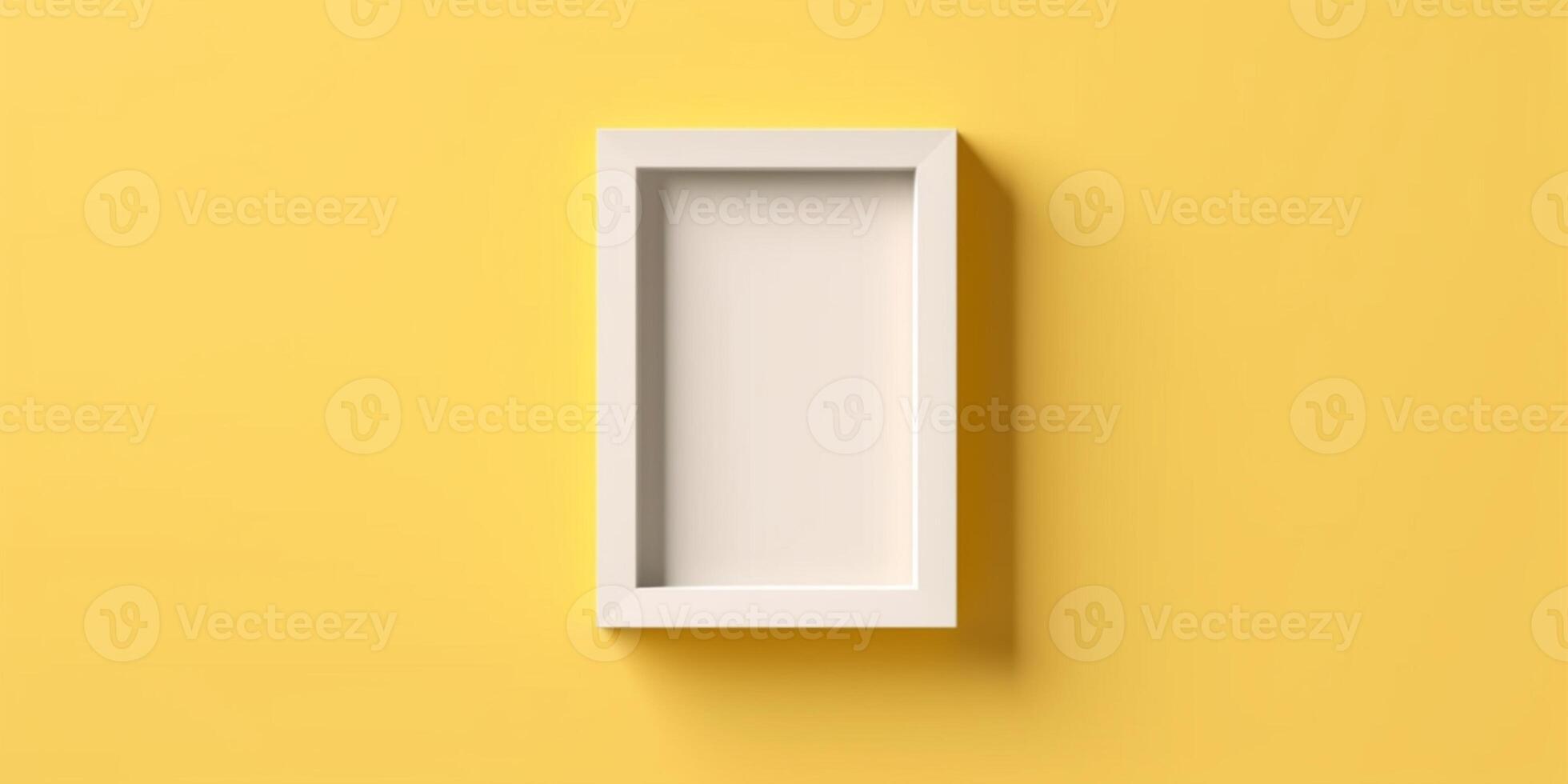 Blank frame mockup copy space background, AI Generated photo